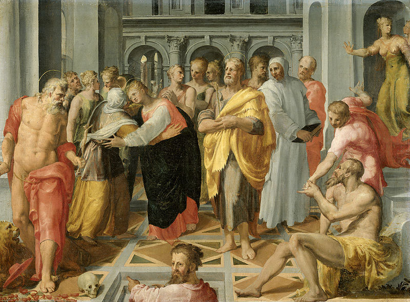 The Meeting of Mary and Elizabeth in the Presence of St. Jerome, St. Joseph and Others